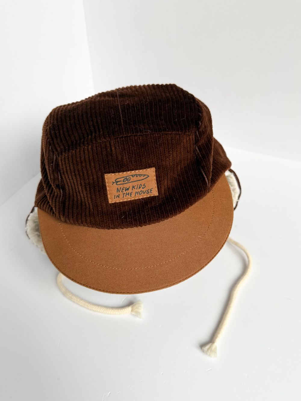 Вельветовая шапка с утеплением New Kids in the House, 98