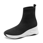 DG Stretch & Sock Boots Women"s Black/Gunmetal