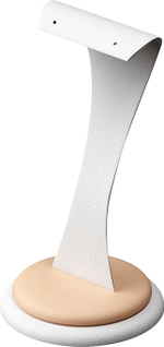 Подставка для серег/кобра/2 отверстия/накладка/двойное круглое основание