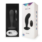 Черный анальный вибратор с пультом ДУ (Цвет: черный)