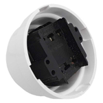 Ретро выключатель поворотный 1-клавишный, пластик, белый, Bylectrica А6 10-2296 / 1 группа света, проходной