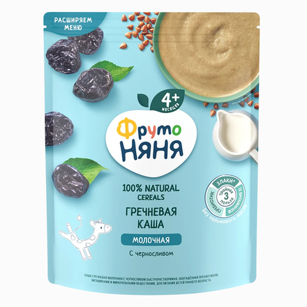 Каша гречневая молочная Фруто Няня с черносливом 200 гр