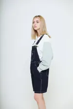 Комбинезон-шорты WNL Джинсовый White Logo