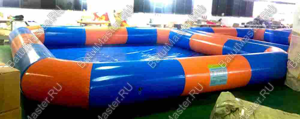 Прямоугольный надувной бассейн "Полосатик" 6*6*0.65 м