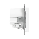 Механизм розетки с USB-A+С - 2шт, 16А, с заземлением, со шторками, белый Эпика EKF