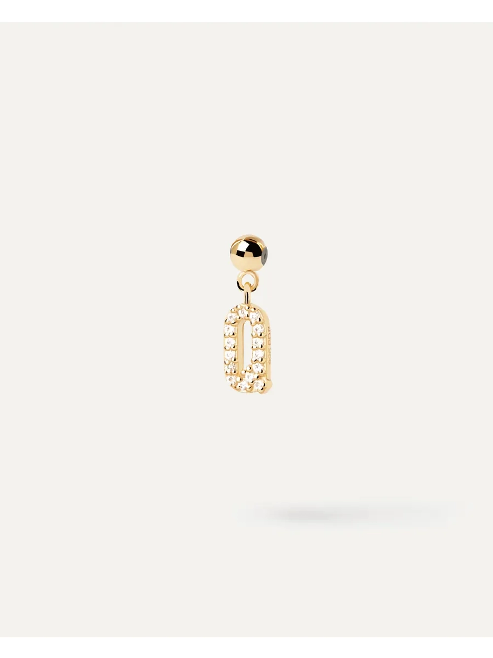 Подвеска-шарм женская PDPaola Буква Q серебро 925 пробы покрытое золотом 750 пробы CH01-066-U