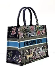 Сумка женская Dior Book Tote, модель среднего формата синий