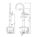 Jaquar, Смеситель для ванны напольный, Florentine, 1-рычаж., Хром FLR-CHR-5121K