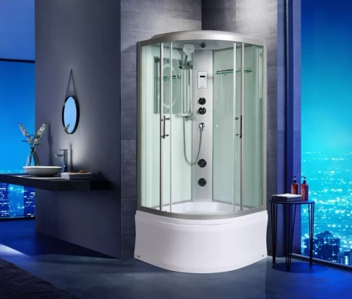 Душевая кабина WeltWasser (ВельтВассер) Halle 804, с высоким поддоном, с электрикой и ГМ, 80x80x217