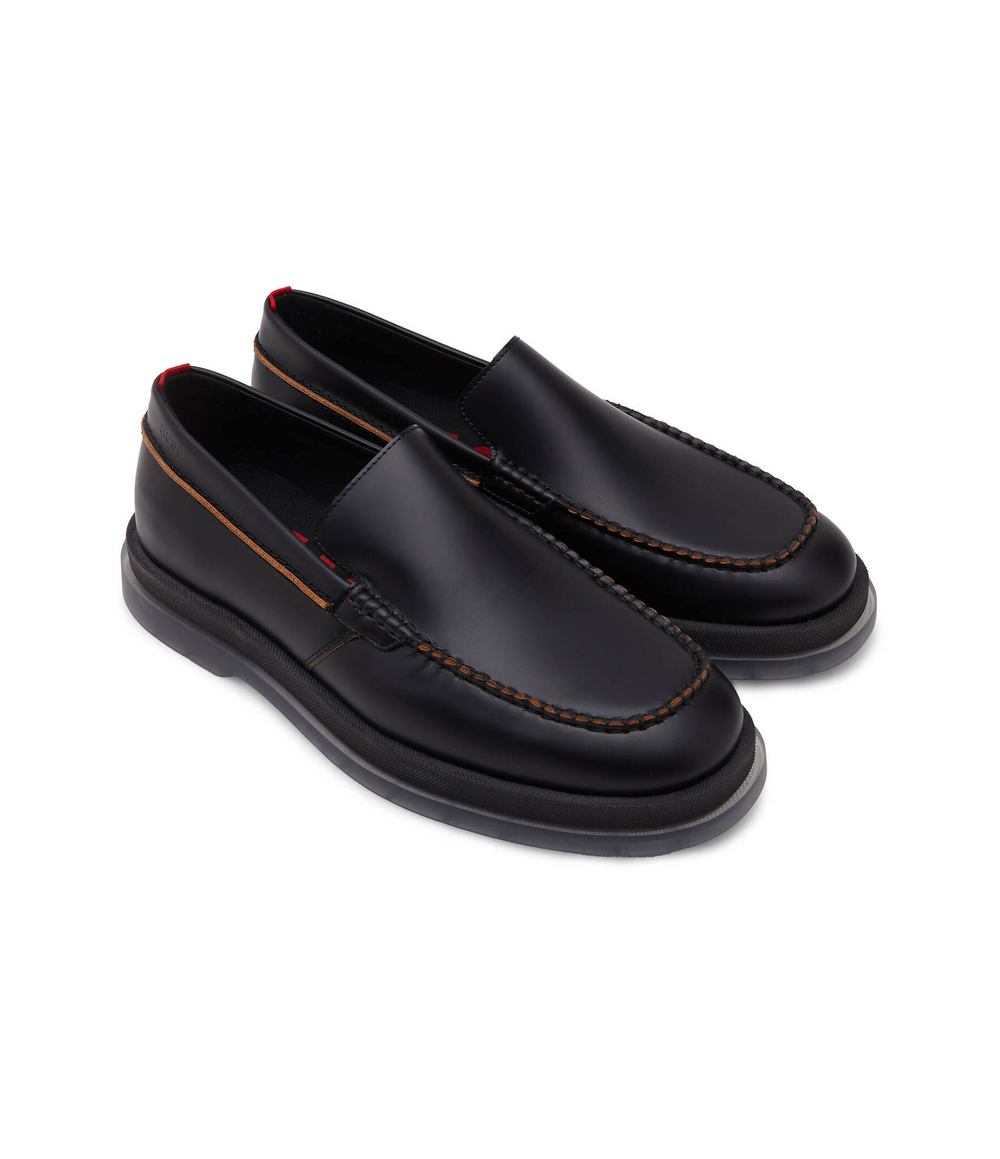 Кожаные мокасины HUGO - черный(50517275)