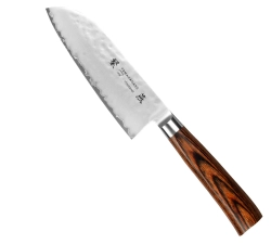 Tamahagane Нож Сантоку Tsubame Brown 12см