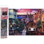 Алмазная мозаика в рулоне 30*40см полная выкладка «DIAMOND», Улочка