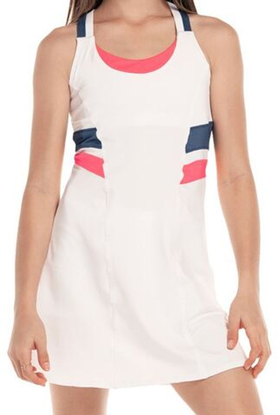 Платье для девочки теннисное Lucky in Love Palms D'Amour Fast Rally Dress - white