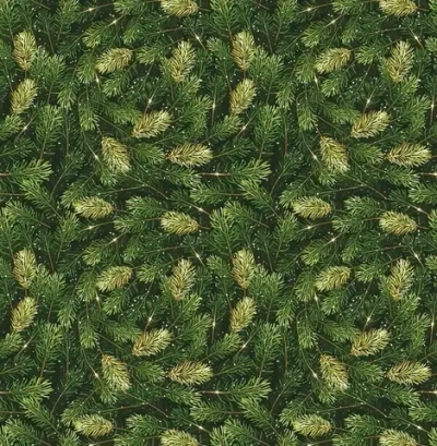 Бумага упаковочная 50х70 см «Хвойные веточки» (1 лист)