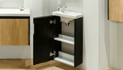 Тумба подвесная VELVEX Klaufs 40.1D-617.217 с раковиной Cersanit COMO 40