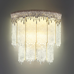 5091/20WL L-VISION ODL25 555 золотой/прозрачный/стекло Бра LED 20W 3700K 1506Лм CLEO