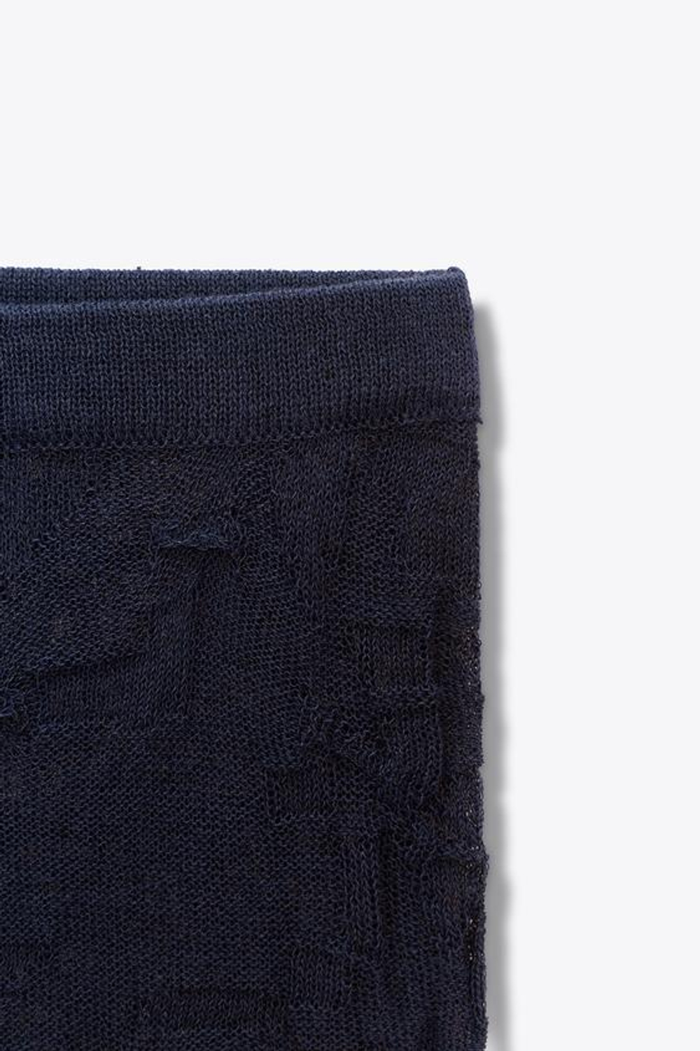 ZARA БРЮКИ ИЗ ТОНКОГО ТРИКОТАЖА С ЭФФЕКТОМ ЖАТОСТИ, МОРСКОЙ СИНИЙ