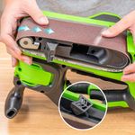 Ленточная шлифовальная машина акк. Greenworks G24BS, 24V, б/щет, 75х457мм, 259 м/мин,1х2Ач,ЗУ,кор (3100607CUA)