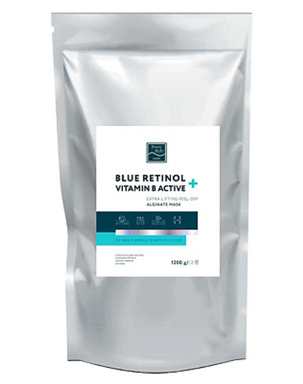 Альгинатная лифтинг-маска "Blue Retinol + Vitamin B Active" (Блю ретинол плюс витамин Б актив) 1,2 кг Beauty Stylе