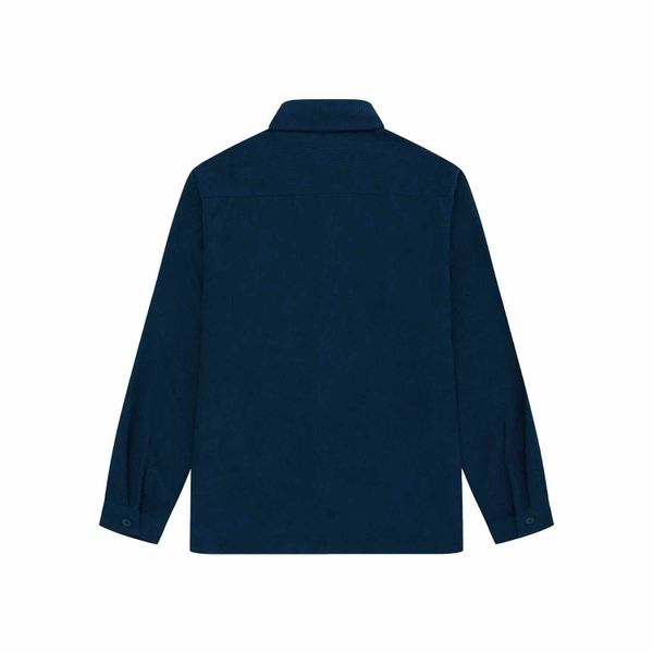 Рубашка Velvet Button Темно-Синяя - фото 2