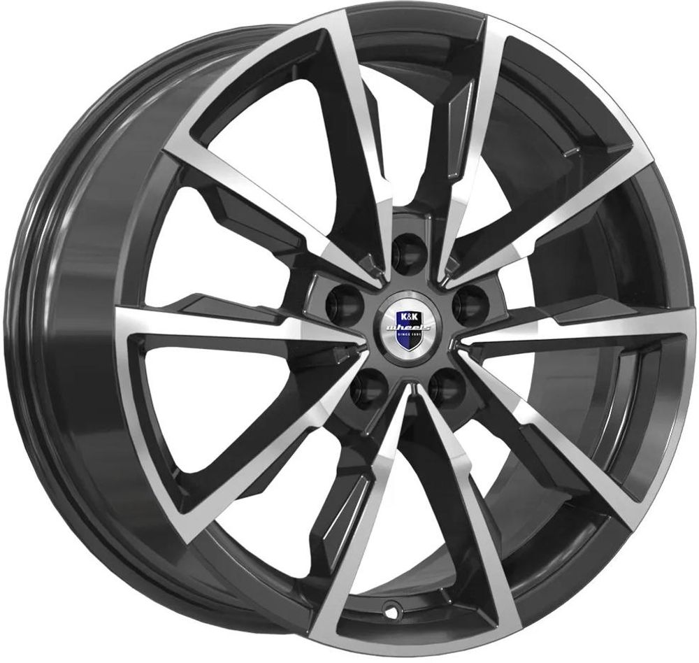 K&amp;K Меренге 7.5x17 5x112 ET 45 Dia 66.6 (алмаз черный)
