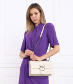 кожаная сумка через плечо love one Pinko - кремовый(100941 A0GK)