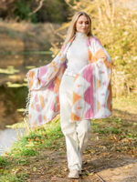 Шарф теплый с орнаментом Навахо