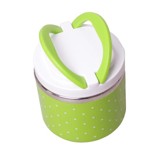 Ланч-бокс круглый 680 мл. Kamille КМ 2102 пластик, нержавеющая сталь