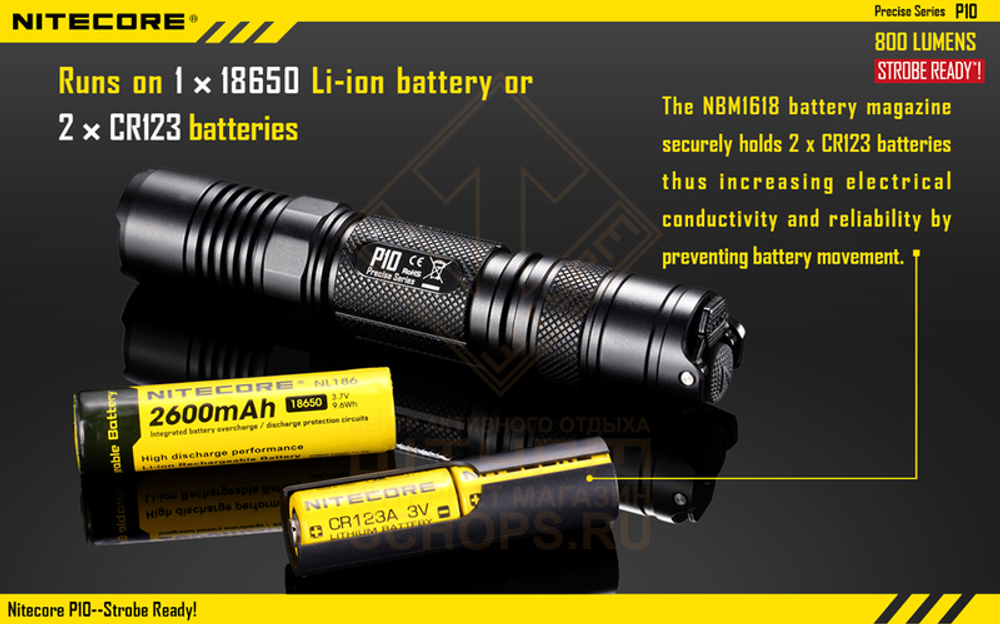 Фонарь Nitecore P10