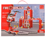 Конструктор блочный Аусини Пожарная бригада 505дет., коробка 21801