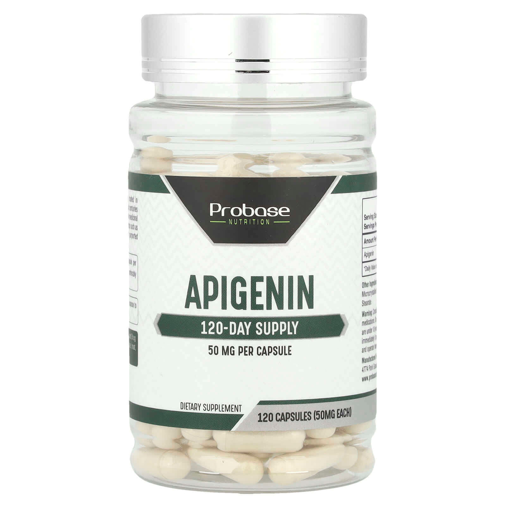 Probase Nutrition, Апигенин, 50 мг, 120 капсул