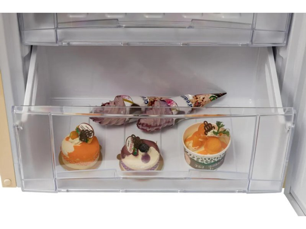 Холодильник двухкамерный Nordfrost NRB 152 Me капельное бежевый мрамор