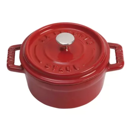 STAUB - Мини-кастрюля чугунная Cocotte 10см 250мл красная (2 сорт) / артикул   40509-799-5  / GTIN 3272340001093