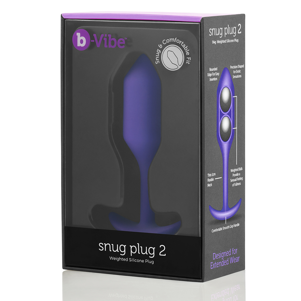 b-Vibe Snug Plug 2 - Анальная пробка для ношения