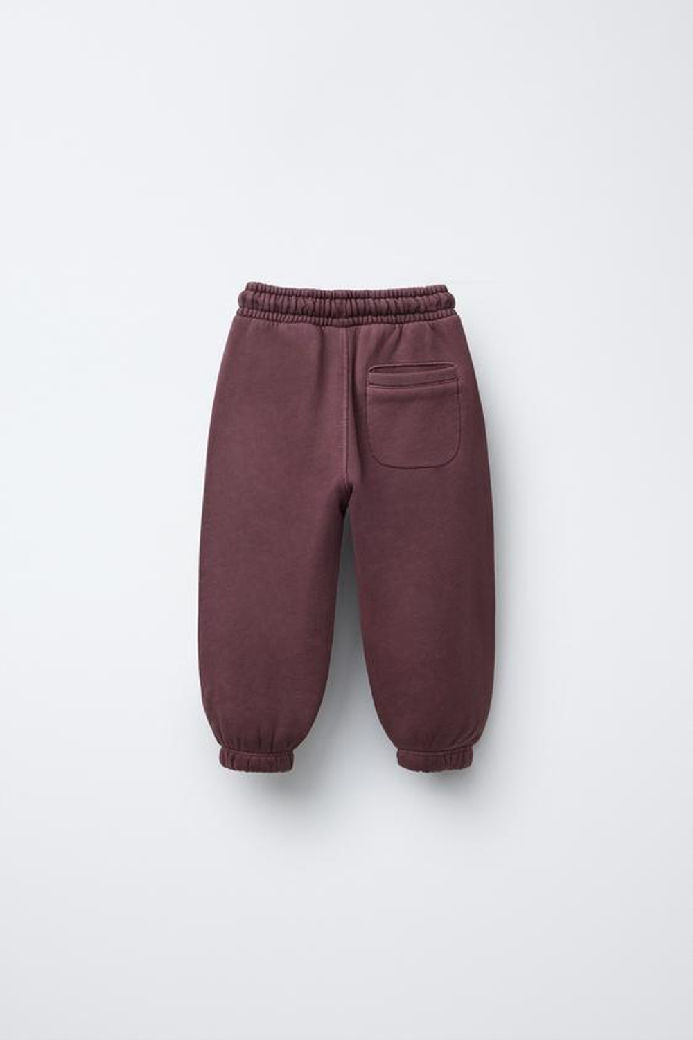 ZARA БРЮКИ-ДЖОГГЕРЫ С НАШИВКОЙ, СЛИВОВЫЙ