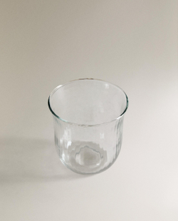 Zara Home стакан из стекла, цвет прозрачный, 9 см · 0229/401