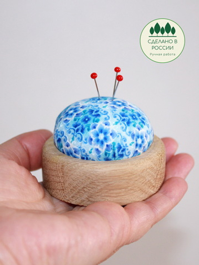 Игольница деревянная с подушечкой для иголок 6см MP146 -1