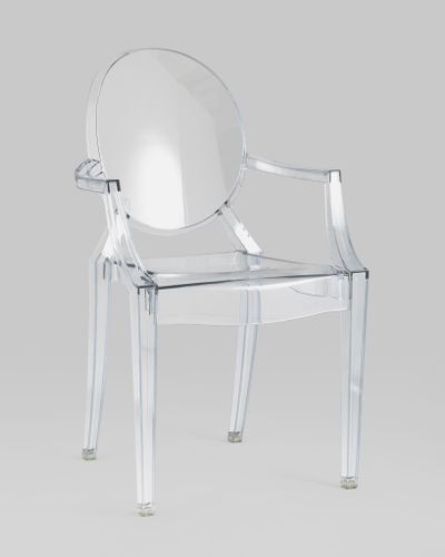 Стул Victoria Ghost с подлокотниками прозрачный