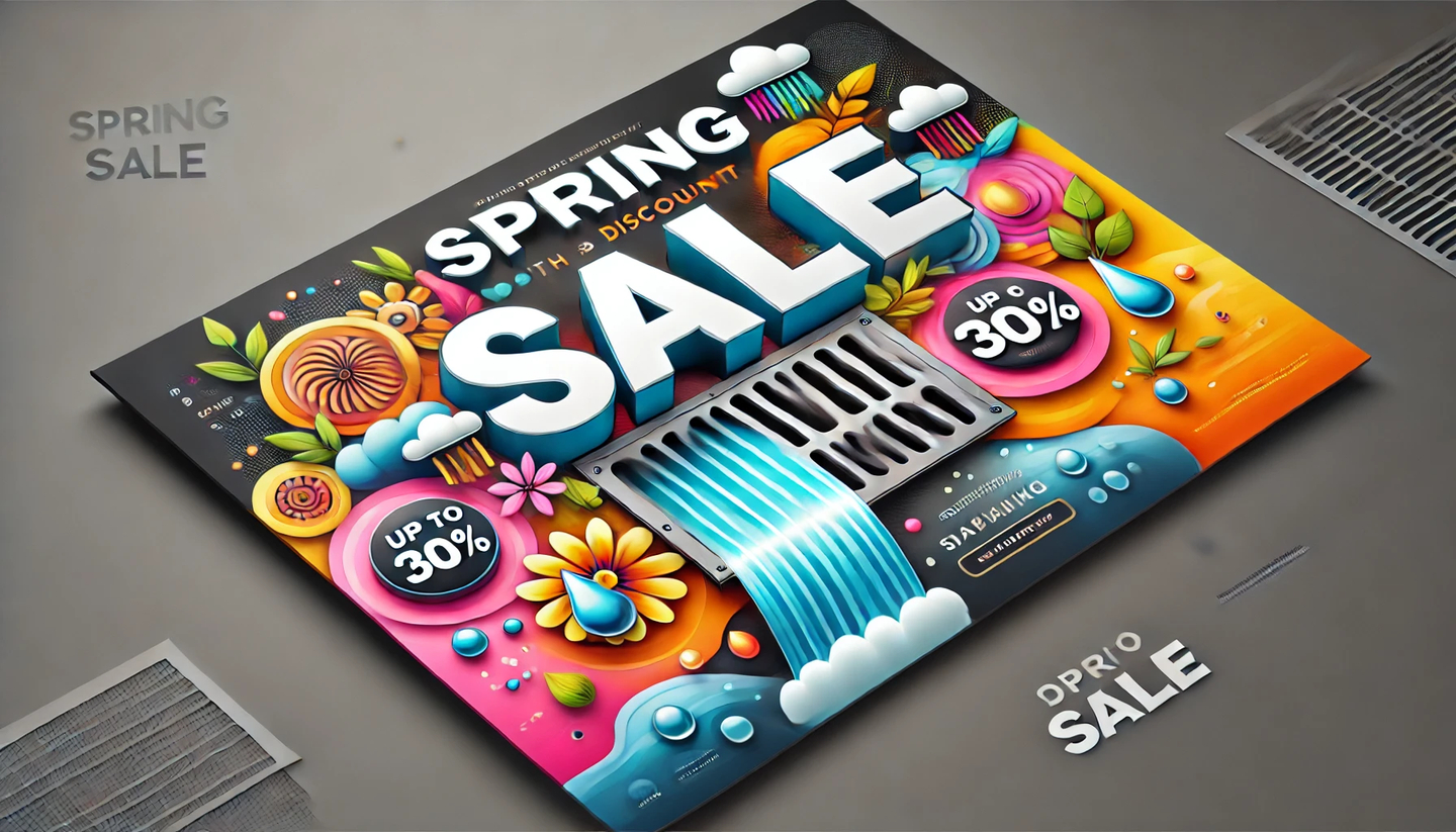 Весенние скидки до 30% на товары для водоотведения!