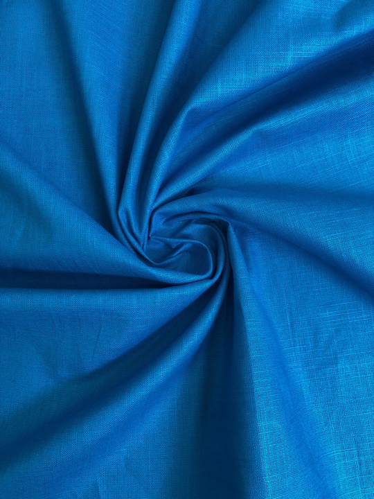 плательная лен, бирюза голубая linen/cotton BST3488