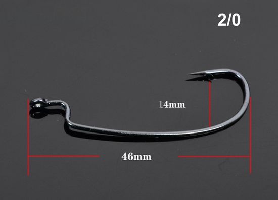 Офсетный крючок BKK P26 с узким загибом