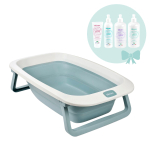 Складная детская ванночка для купания BEABA Cameleo голубая