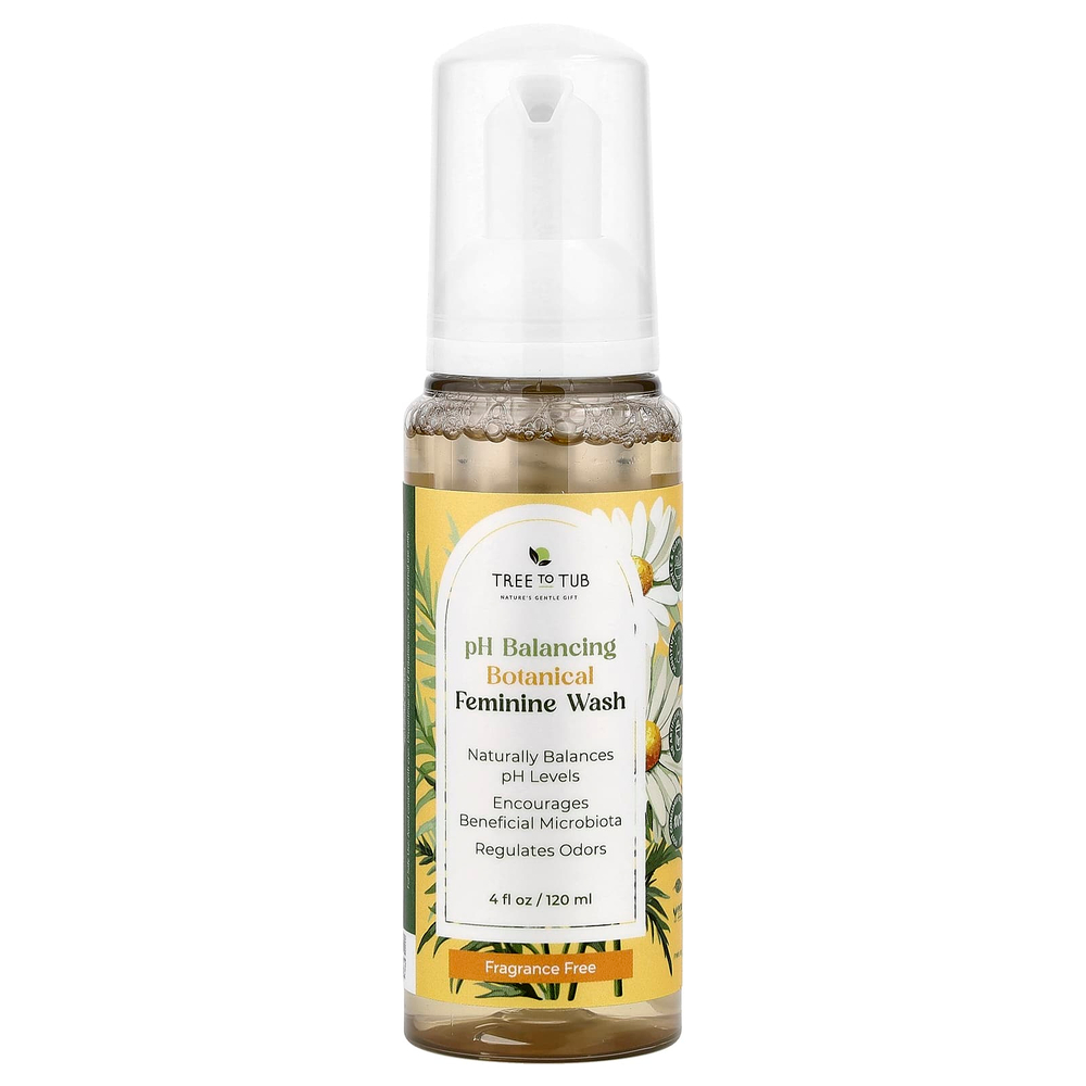 Tree To Tub, очищающее средство для женщин с растительным балансом, без отдушек, 120 мл (4 жидк. унции)
