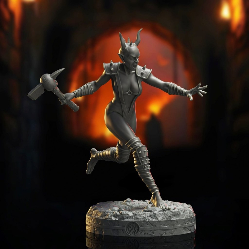 набор из 4шт Оскверненные Амазонки ДнД DnD миниатюры набор Catacombs of Anguish