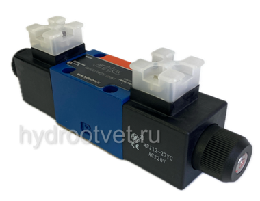 3WE6A61/OFCW110-50N9K4 - Гидрораспределитель золотниковый Ду 6 с электроуправлением, схема A (573/ОФ), электроуправление W110, возврат - OF = без пружины, с фиксатором