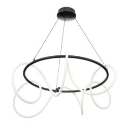 Citilux PYTHON CL220281 Люстра подвесная с пультом Чёрная