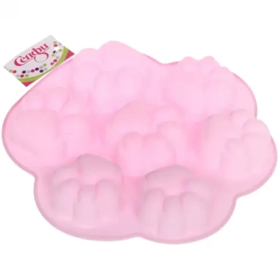 Форма силиконовая «Лапки» 7 ячеек 19*20,5*2,5см