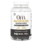 Om Mushrooms, Master Blend, жевательные таблетки с грибами, со вкусом ягодного ассорти, 56 веганских жевательных таблеток