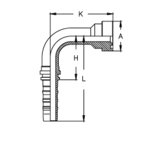Фитинг DN 38 SFS CAT 1.1/2 63.5 (90) CS (удлинен. К=106)