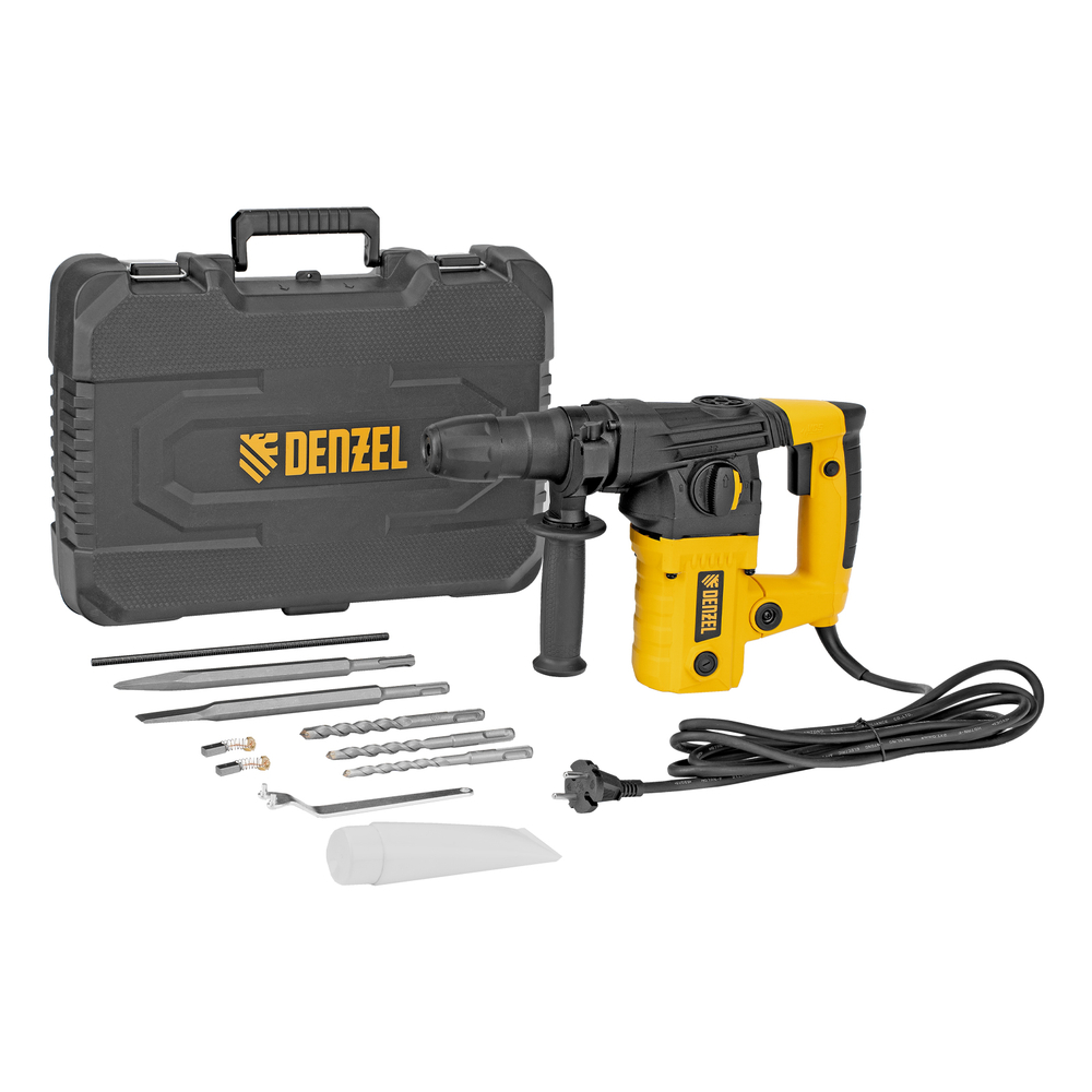 Перфоратор электрический RHVB-1100-26, SDS-plus, 1100 Вт, 4 Дж, 4 реж.// Denzel